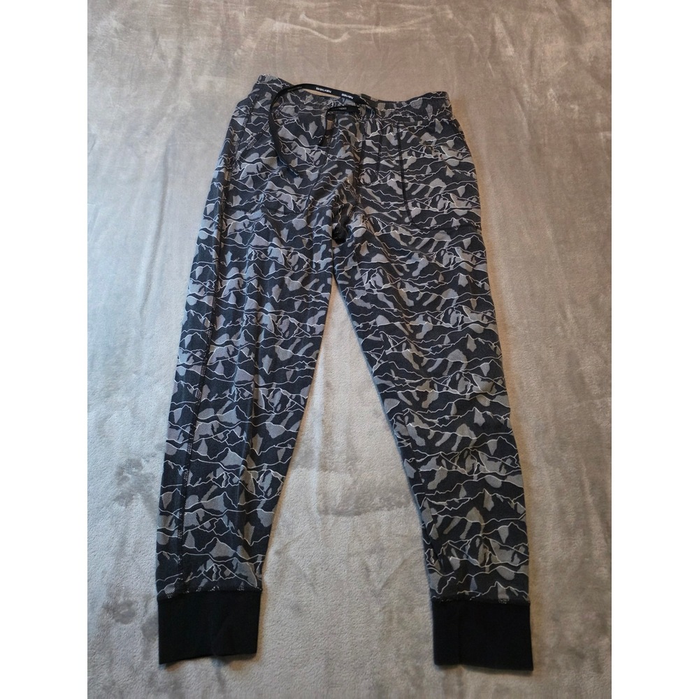 Pair of Thieves Joggers Men Small Gray Mountain Print Lounge Pants Pajamas